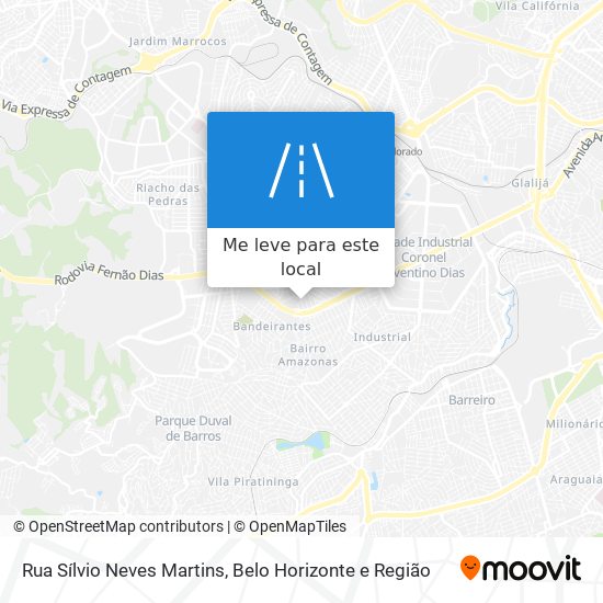 Rua Sílvio Neves Martins mapa