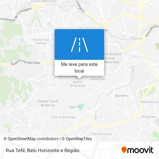 Rua Tefé mapa