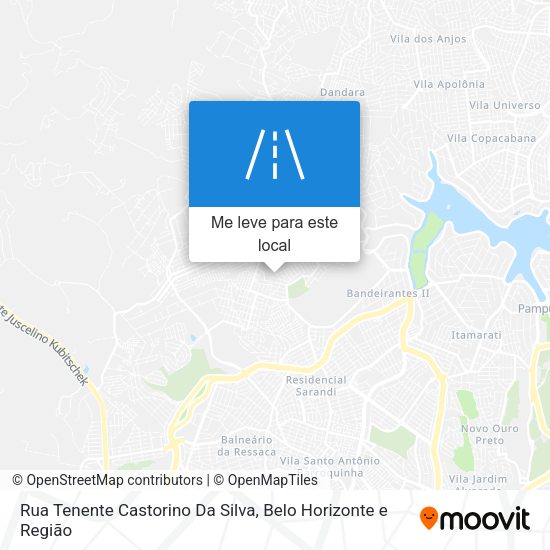 Rua Tenente Castorino Da Silva mapa