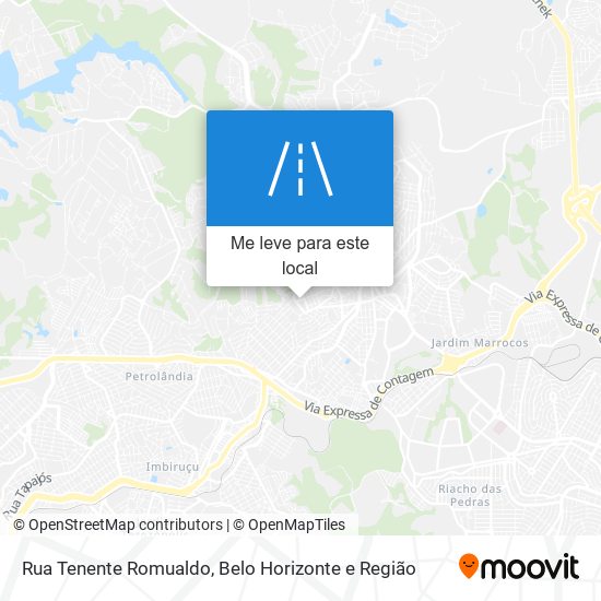 Rua Tenente Romualdo mapa