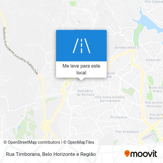 Rua Timborana mapa