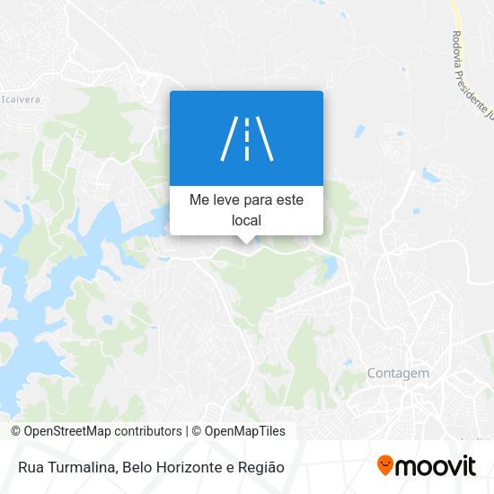 Rua Turmalina mapa