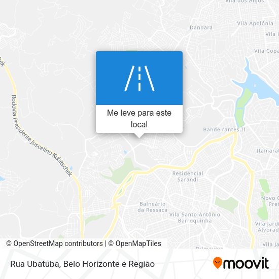 Rua Ubatuba mapa