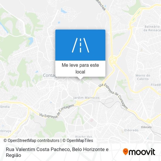 Rua Valentim Costa Pacheco mapa