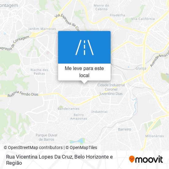 Rua Vicentina Lopes Da Cruz mapa