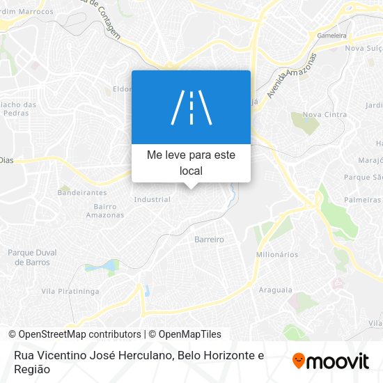 Rua Vicentino José Herculano mapa