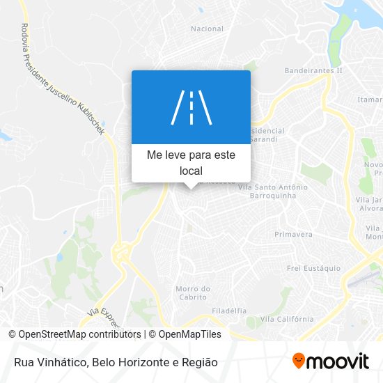 Rua Vinhático mapa