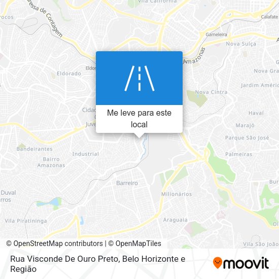 Rua Visconde De Ouro Preto mapa