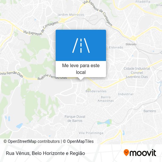 Rua Vênus mapa
