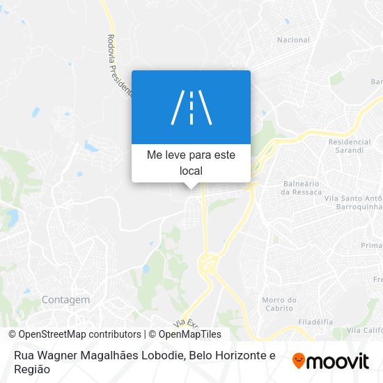 Rua Wagner Magalhães Lobodie mapa