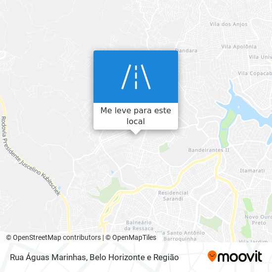 Rua Águas Marinhas mapa