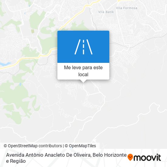 Avenida Antônio Anacleto De Oliveira mapa