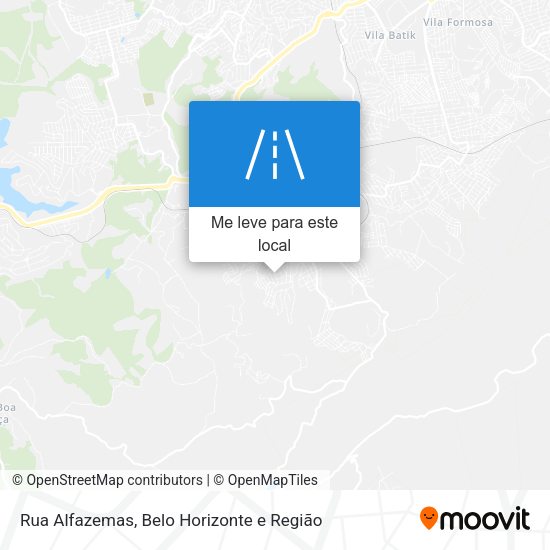 Rua Alfazemas mapa