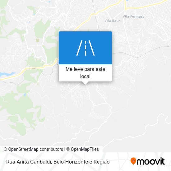 Rua Anita Garibaldi mapa