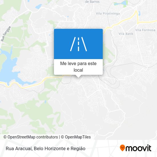 Rua Aracuaí mapa