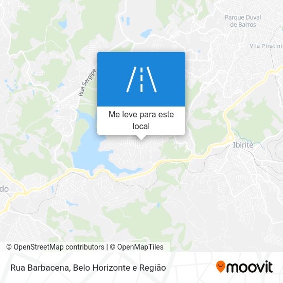 Rua Barbacena mapa