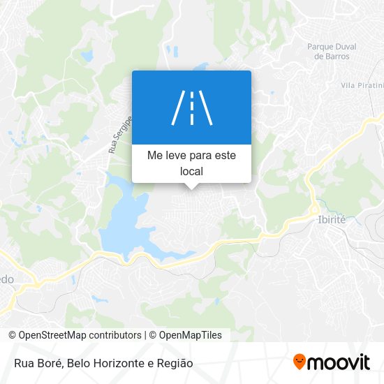 Rua Boré mapa