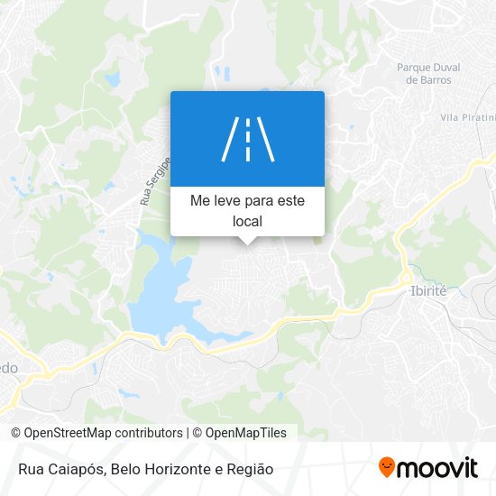 Rua Caiapós mapa