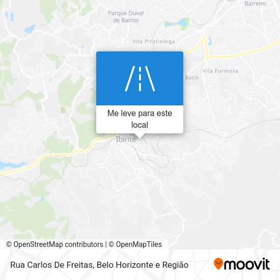 Rua Carlos De Freitas mapa