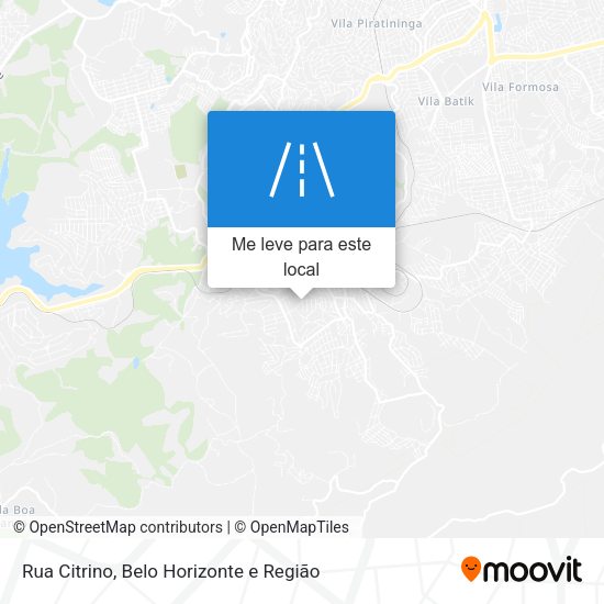 Rua Citrino mapa