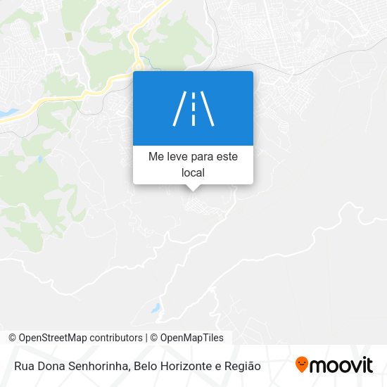 Rua Dona Senhorinha mapa
