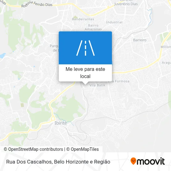 Rua Dos Cascalhos mapa