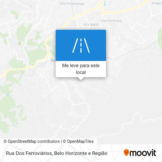 Rua Dos Ferroviários mapa