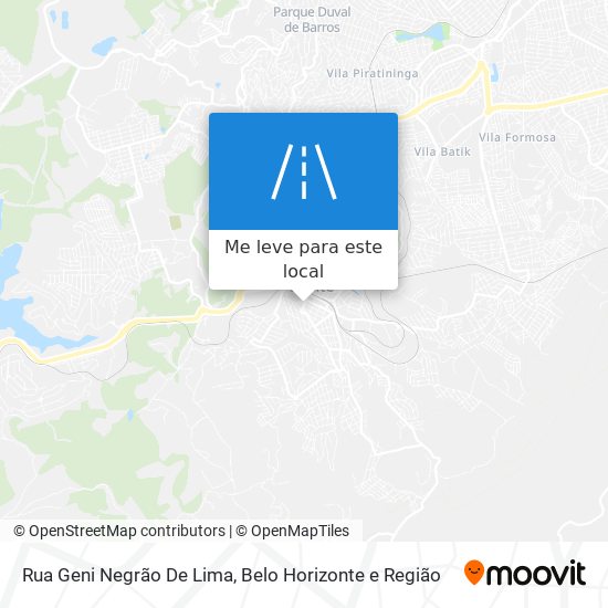 Rua Geni Negrão De Lima mapa