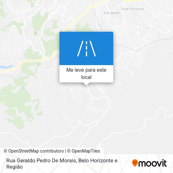 Rua Geraldo Pedro De Morais mapa
