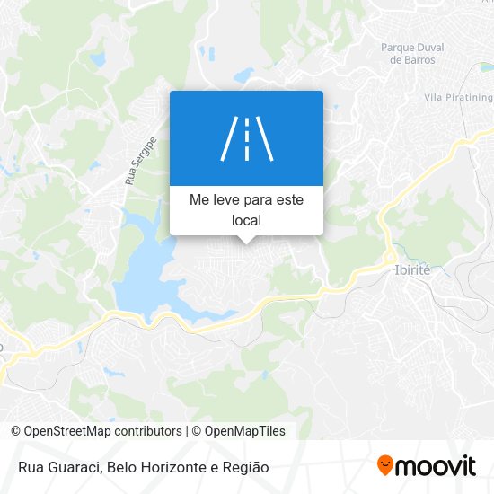 Rua Guaraci mapa