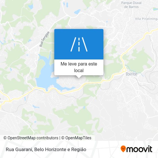 Rua Guarani mapa