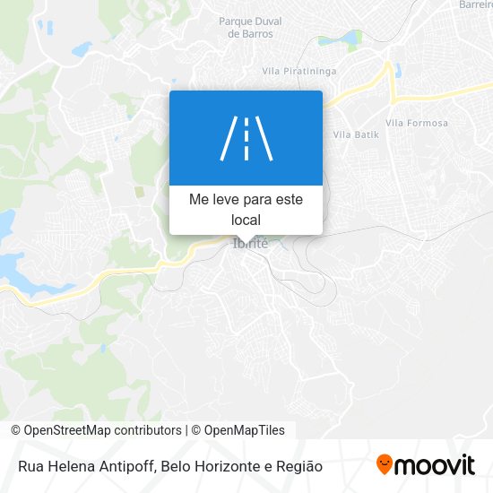 Rua Helena Antipoff mapa