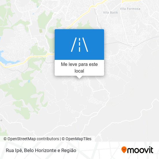 Rua Ipê mapa