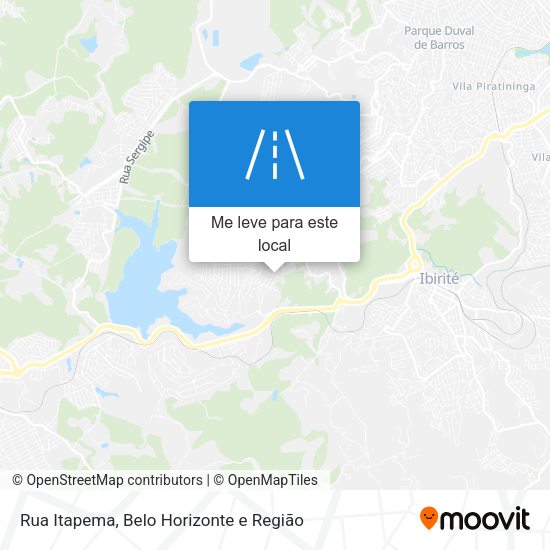 Rua Itapema mapa