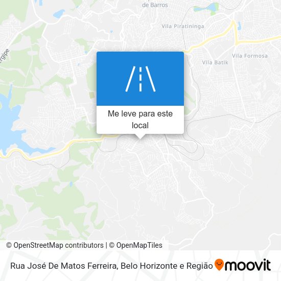 Rua José De Matos Ferreira mapa