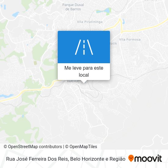 Rua José Ferreira Dos Reis mapa