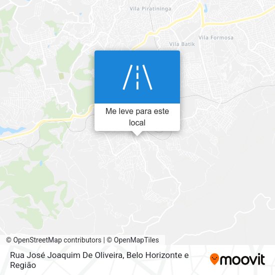 Rua José Joaquim De Oliveira mapa