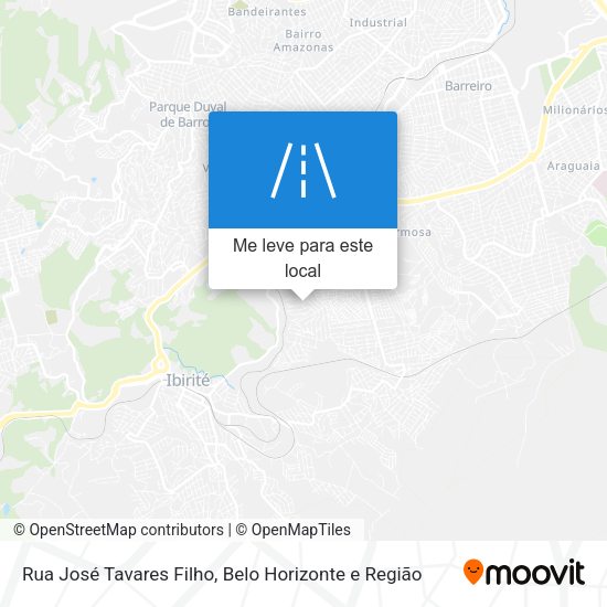 Rua José Tavares Filho mapa