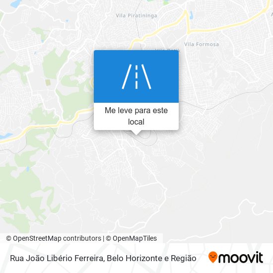 Rua João Libério Ferreira mapa
