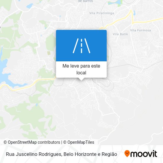 Rua Juscelino Rodrigues mapa