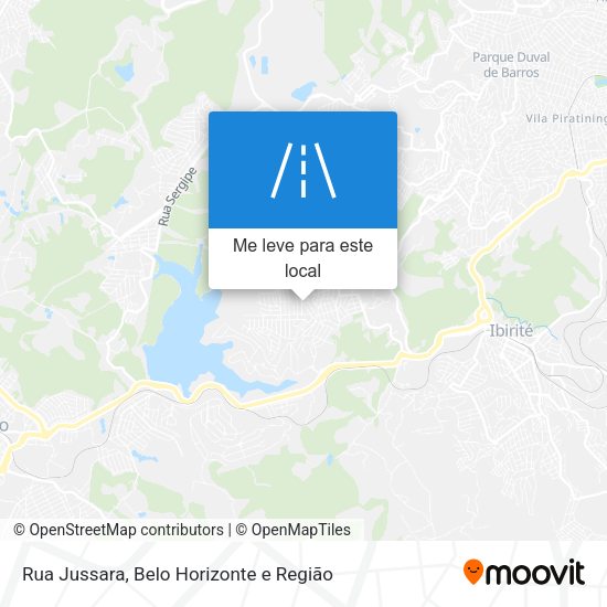 Rua Jussara mapa