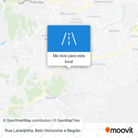 Rua Laranjinha mapa
