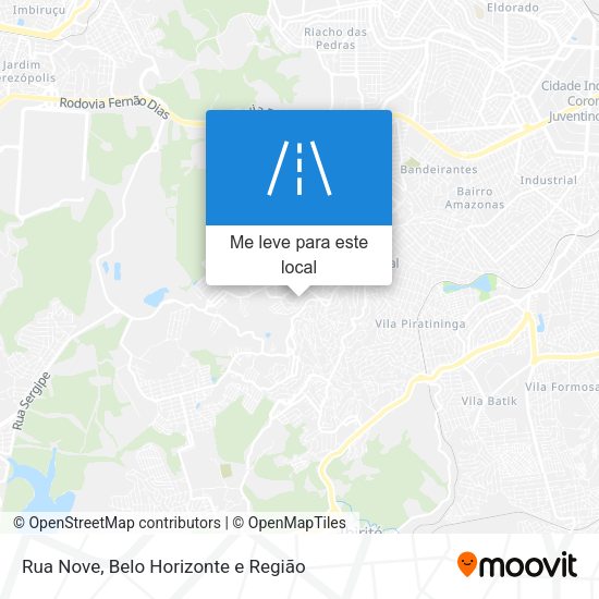 Rua Nove mapa