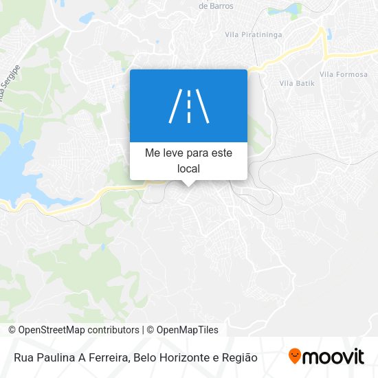 Rua Paulina A Ferreira mapa