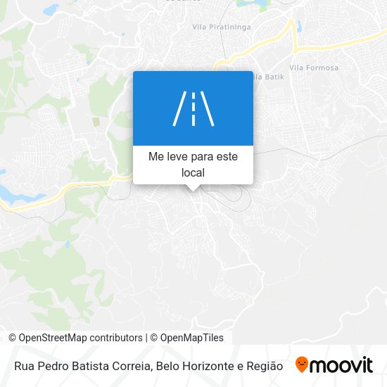 Rua Pedro Batista Correia mapa