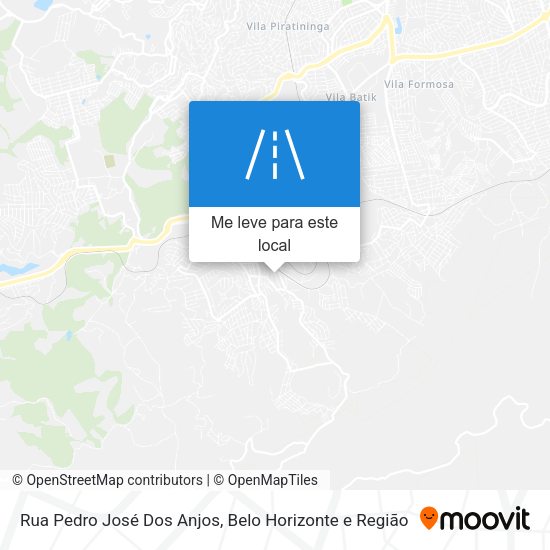 Rua Pedro José Dos Anjos mapa