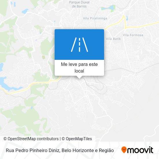 Rua Pedro Pinheiro Diniz mapa