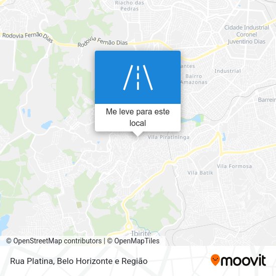 Rua Platina mapa