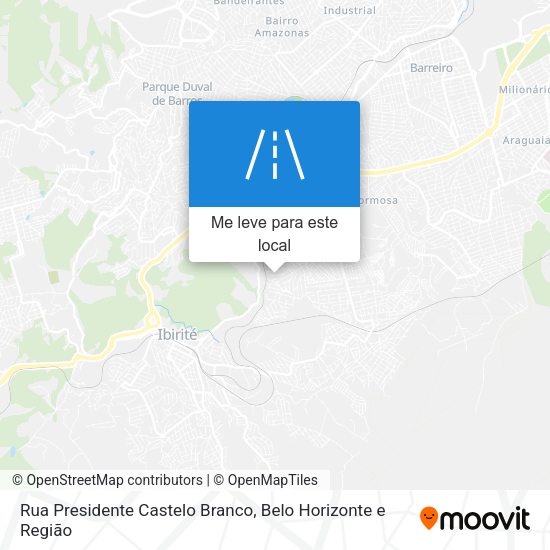 Rua Presidente Castelo Branco mapa