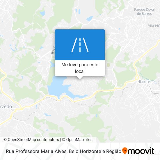 Rua Professora Maria Alves mapa